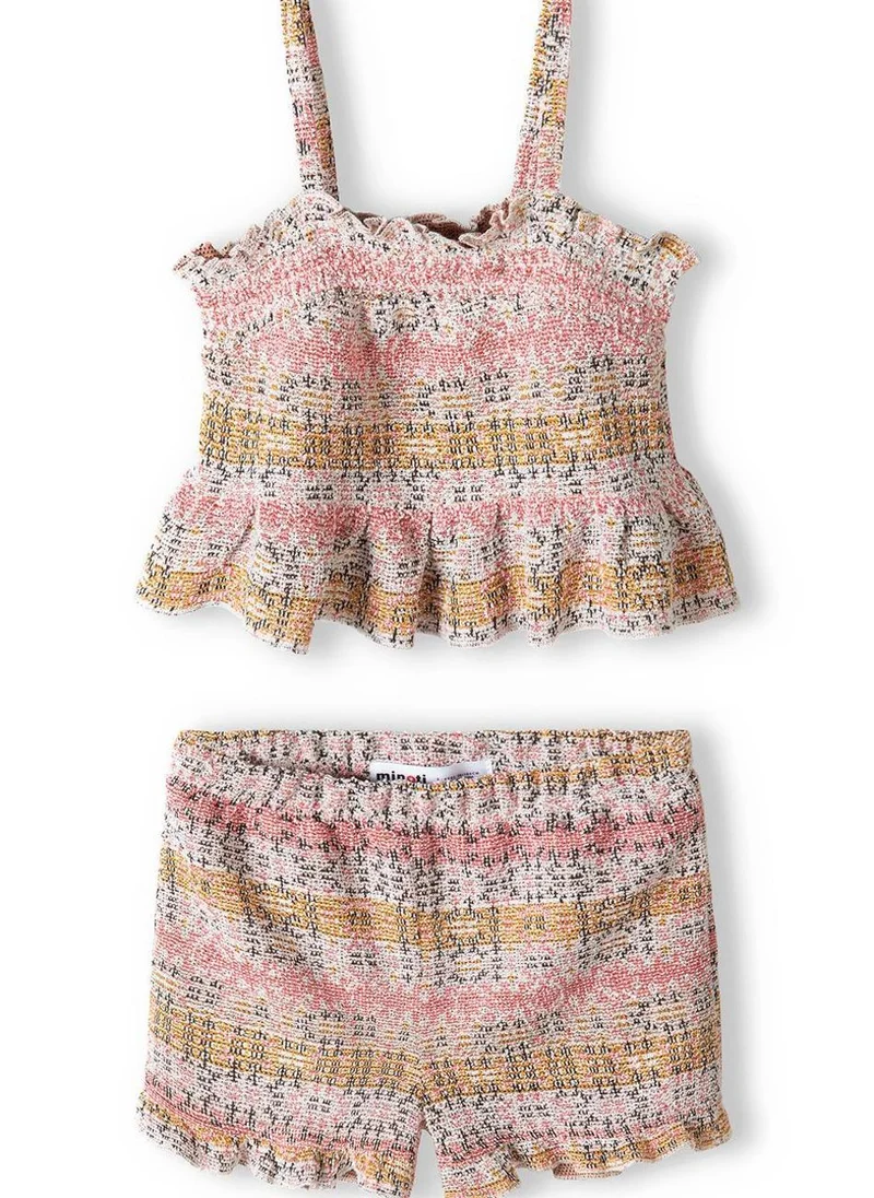 MINOTI Teen Girls Printed Top And Short Set
