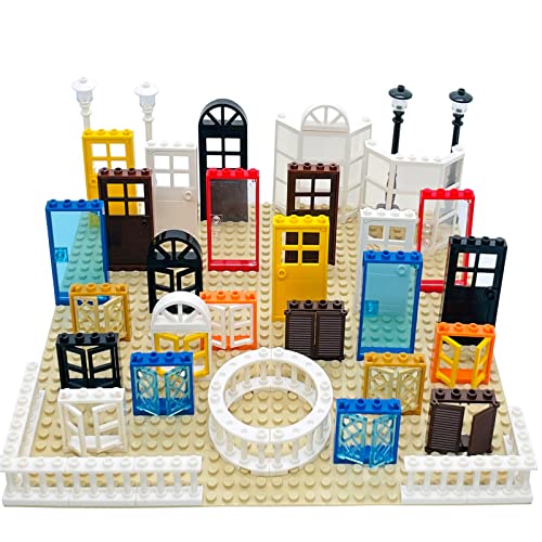 SAIBURAZ 90 Piece Windows,Doors, Fences Building Block Parts Toy Gift for Kids Boys Girls Age 6+ Kit Fit with Major Brands Children Gifts - Image 3