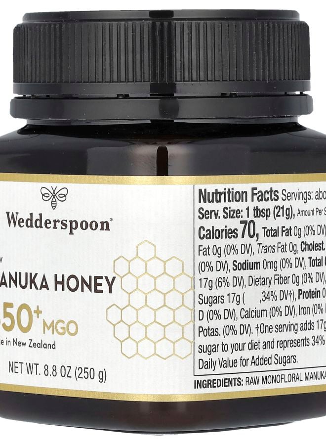Wedderspoon عسل مانوكا الخام MGO 850+ 8.8 أونصة (250 جرام)
