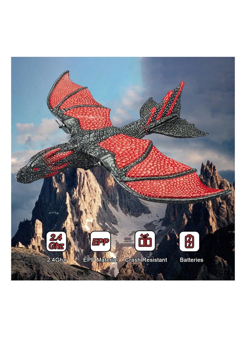 SYOSI RC Plane 2.4Ghz Remote Control Airplane Flying Bird Dragon with 1 Batteries 6 Axis Gyro Stabilizer RTF Easy to Fly Glider for Beginners Adults Kids Boys  - Image 3