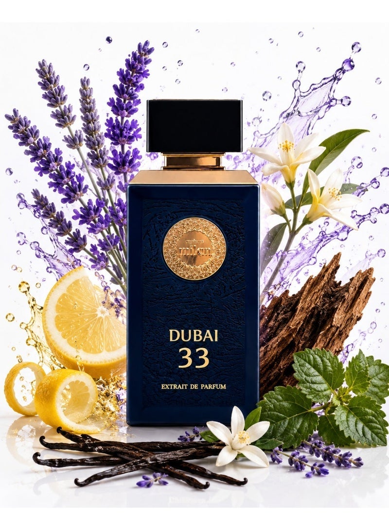 Maison Milan Dubai 33 Luxury Extrait de Parfum for Men, Long-Lasting Premium Fragrance, 100ml - Image 1