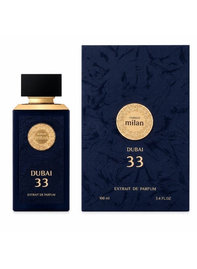 Maison Milan Dubai 33 Luxury Extrait de Parfum for Men, Long-Lasting Premium Fragrance, 100ml - Image 2