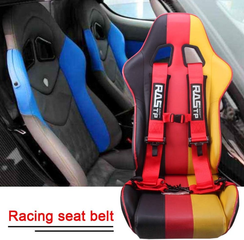 RASTP 4 Point Safety Harness with 3 Inch Padding (Red) - Image 4