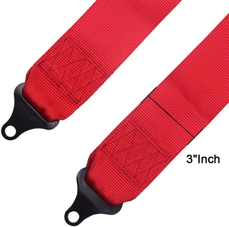RASTP 4 Point Safety Harness with 3 Inch Padding (Red) - Image 2