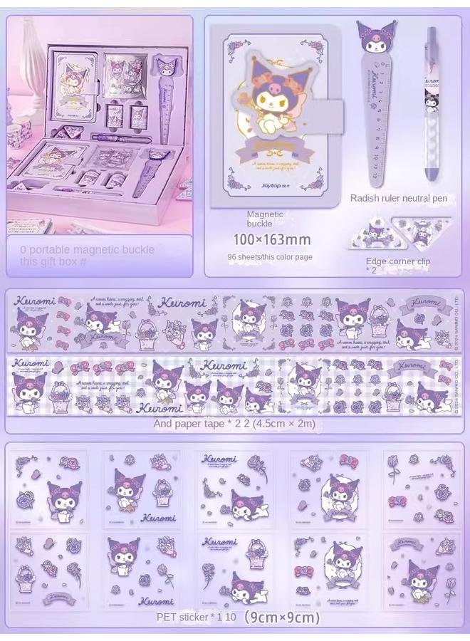 Bluejw Cute Student Hand Account Book Gift Box Learning Stationery Suit Children Primary School Girl Account Book Gift Award Gao Yan - Image 1
