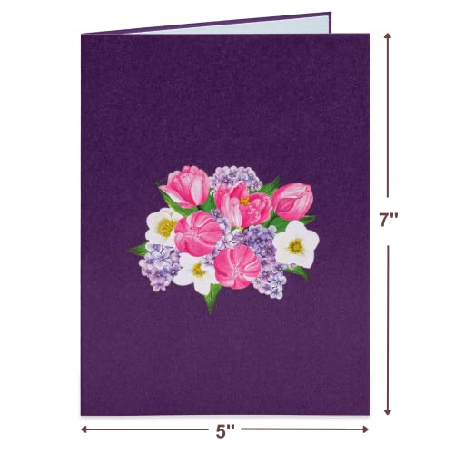 Paper Love Flower Watering Can 3D Pop Up Card For All Occasion Birthday Graduation Wedding Mothers Day Valentines Day Thank You Get Well or Just Because 5 x 7 Cover Includes Envelope - Image 3