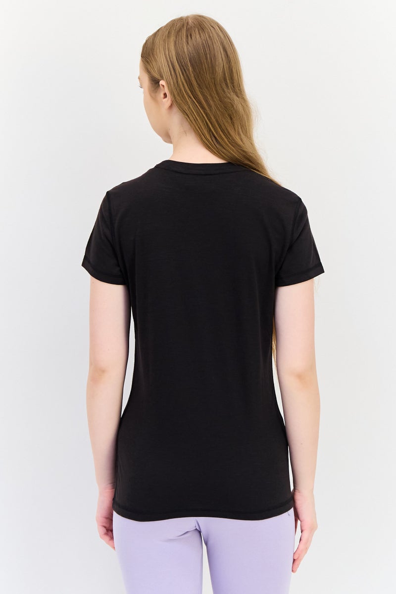 PUMA Women Sportswear Fit Short Sleeve Running Top, Black - Image 4