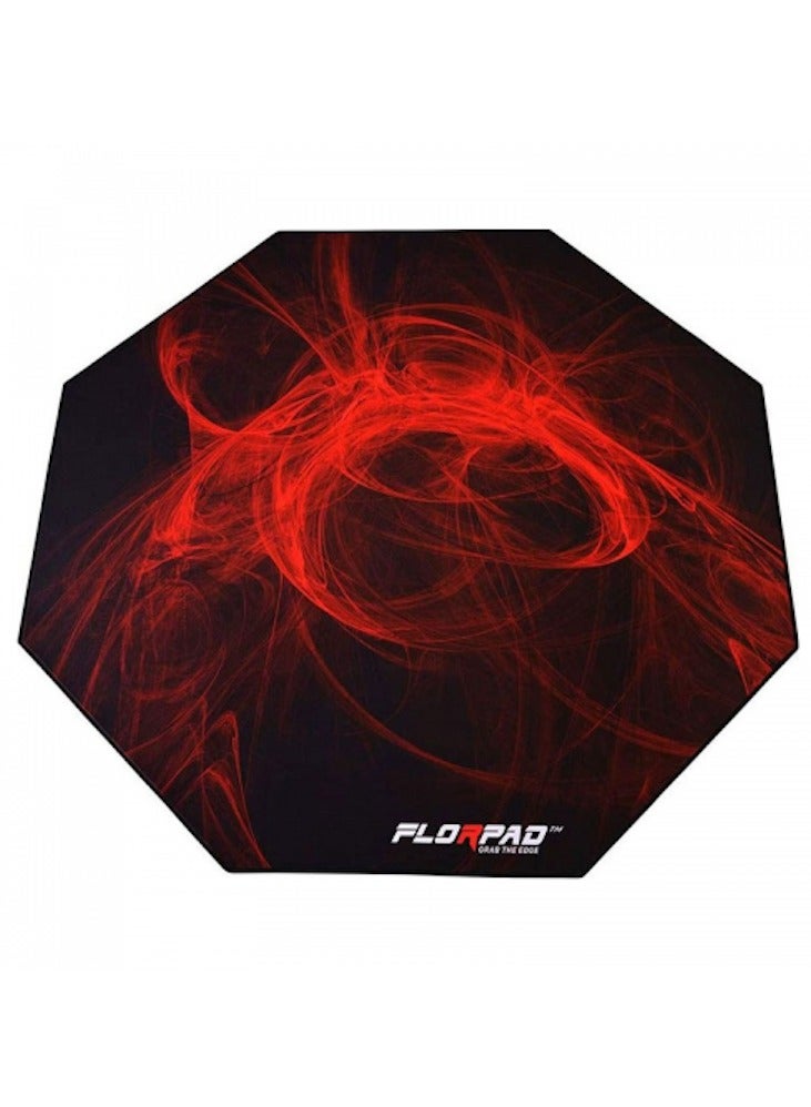 Florpad Fury FM1-1102 Gaming Chair Mat for Gaming Chair Gaming Bean Bag, Red | FM1-1102