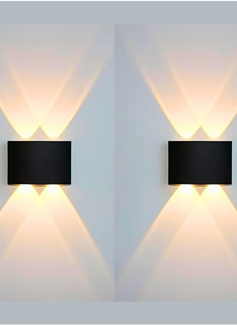 إضاءة LED ابليك حائط ثنائي اللمبة ابليك اب داون قطعتين