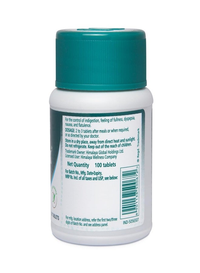 Gasex Himalaya ,100 Tablets Improves Digestion Relieves Trapped Gasses Provides Relief From Bloating - Image 2