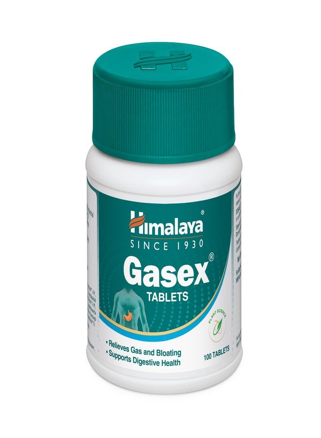 Gasex Himalaya ,100 Tablets Improves Digestion Relieves Trapped Gasses Provides Relief From Bloating - Image 1