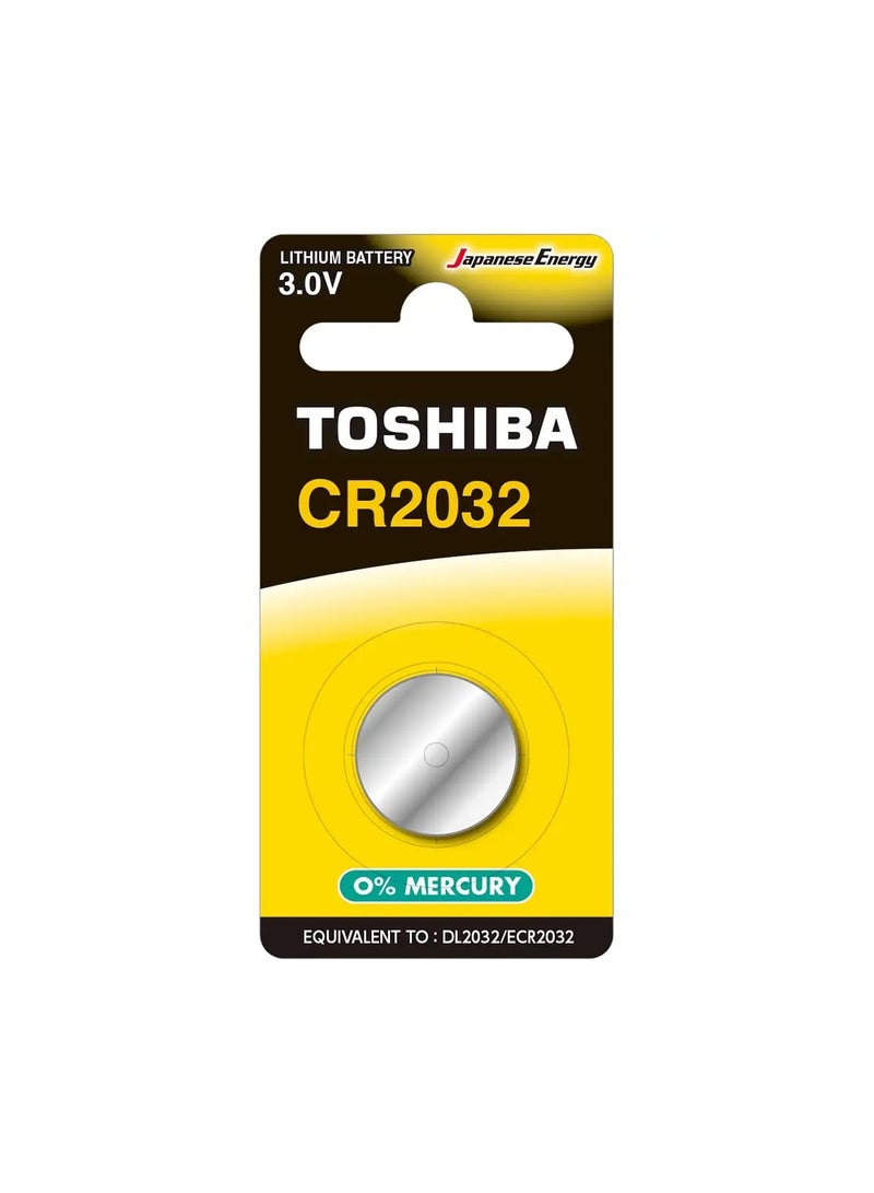Toshiba Lithium Coin Cell Battery 3V Cr2032 Cell 1Pc