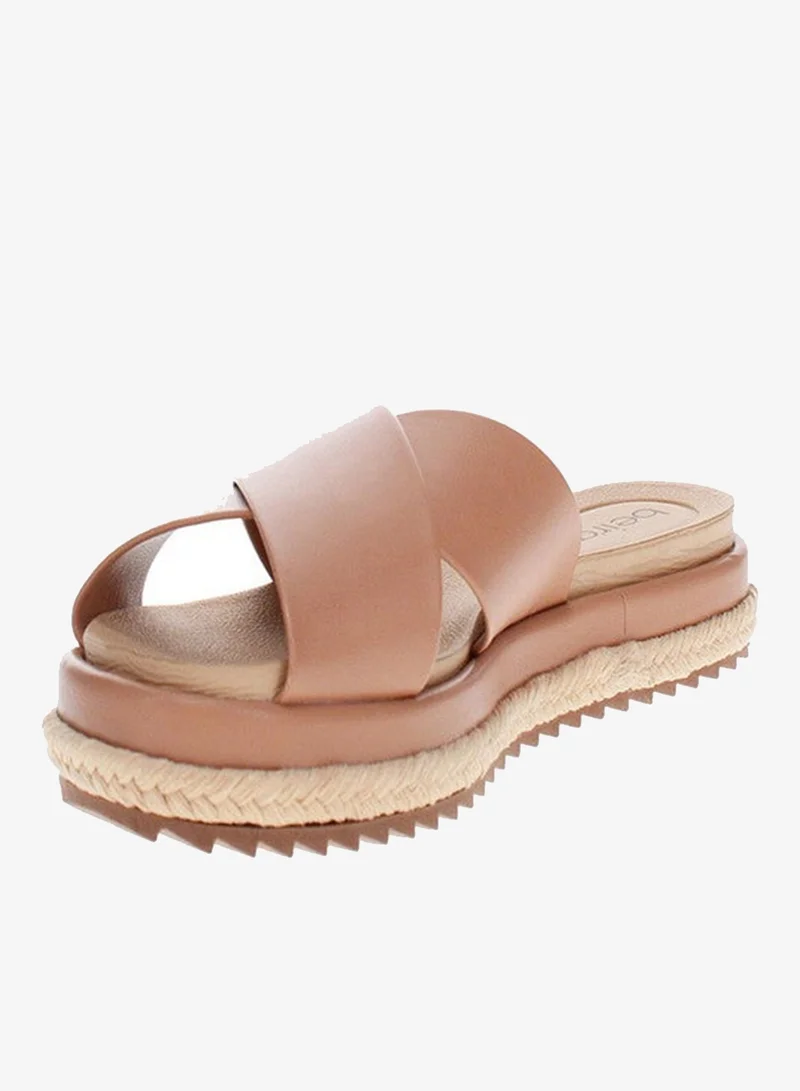 Beira Rio Nude Flat Sandals for Women – Stylish Ladies Flat Sandals & Comfortable Flat Slippers for Women | Best Price UAE