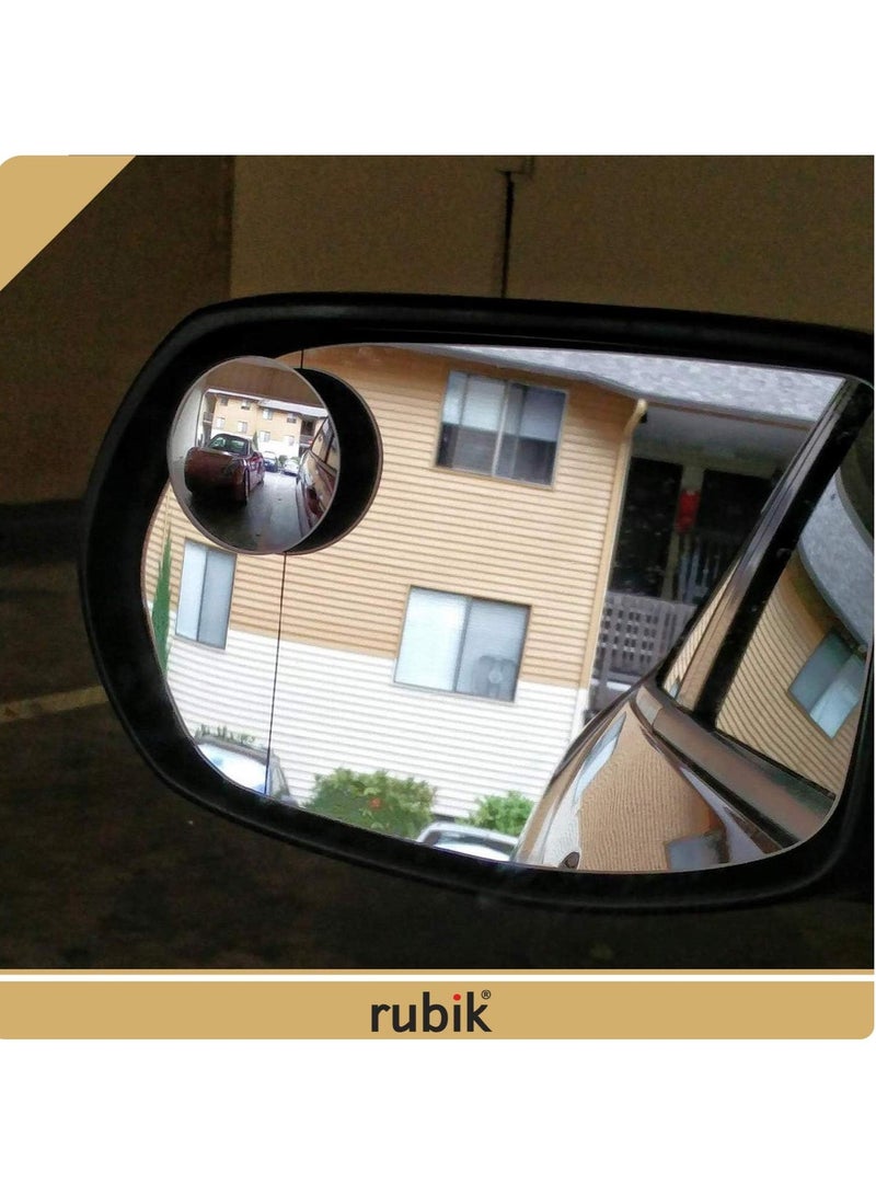 Rubik ملصق سيارة للسائق الجديد من الفينيل، نص كبير، ملصق تحذيري عاكس للغاية مع مرآة النقطة العمياء لسائقي السيارات الرياضية متعددة الاستخدامات والشاحنات الجديدة المبتدئين (كبير جدًا 11 × 23 سم) - Image 4