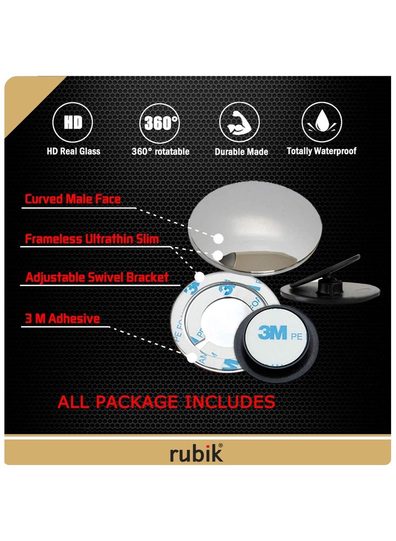 Rubik ملصق سيارة للسائق الجديد من الفينيل، نص كبير، ملصق تحذيري عاكس للغاية مع مرآة النقطة العمياء لسائقي السيارات الرياضية متعددة الاستخدامات والشاحنات الجديدة المبتدئين (كبير جدًا 11 × 23 سم) - Image 5