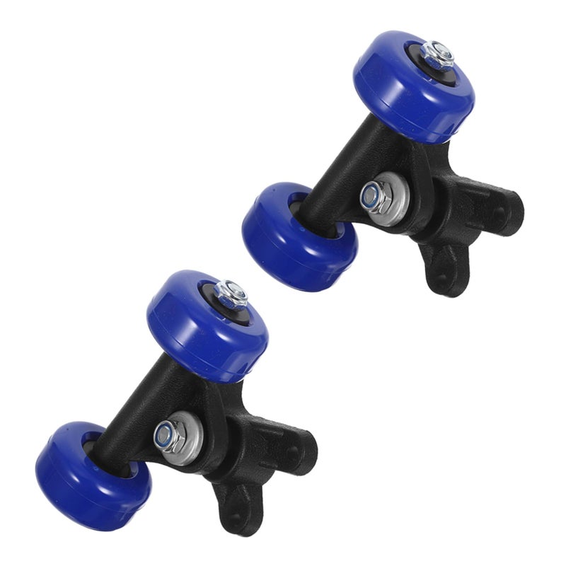 2pcs Complete Skateboard Trucks and Wheels Set Replacement for Outdoor Skateboarding - Image 2