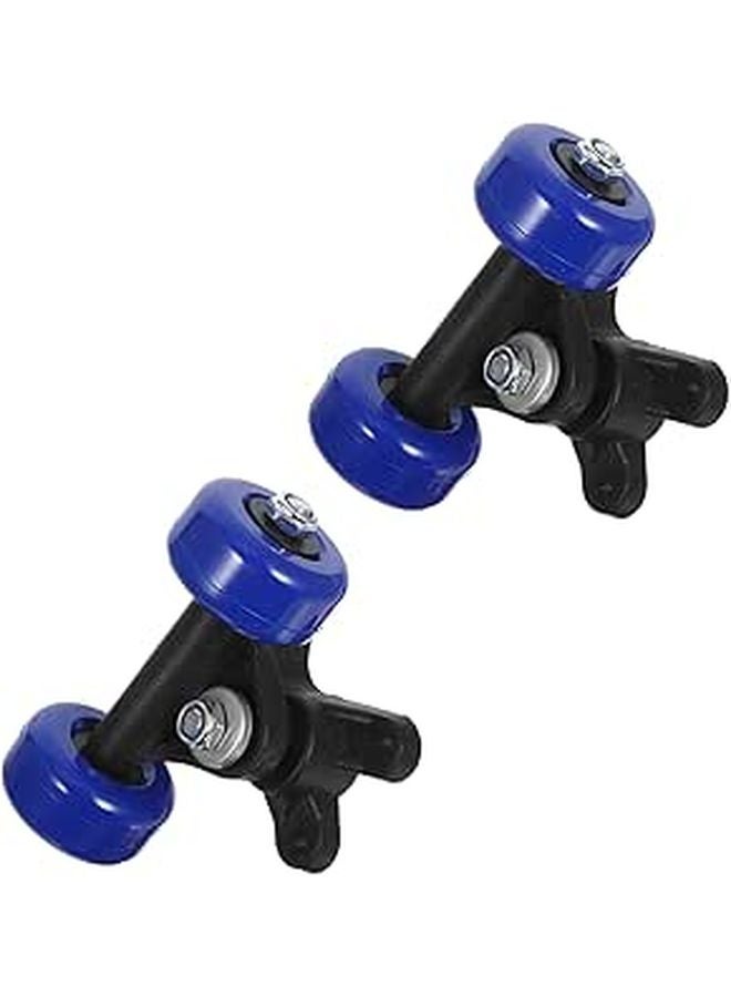 2pcs Complete Skateboard Trucks and Wheels Set Replacement for Outdoor Skateboarding - Image 1