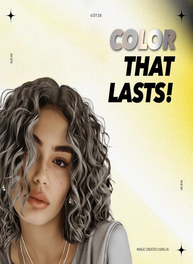 Got2b Metallics Permanent Hair Color, M72 Dusty Silver - Image 5