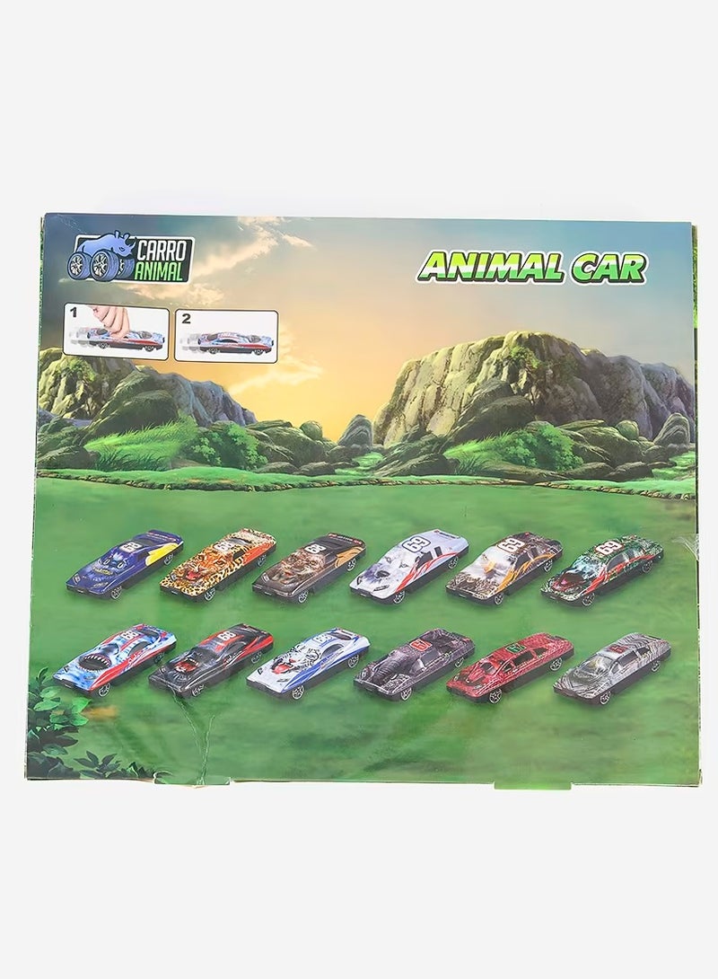 Chamdol 16,Pcs Animal Car Set, Brown Combo - Image 2