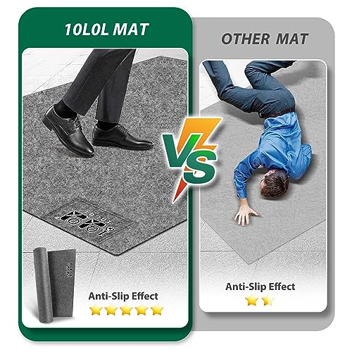 10L0L Golf Cart Premium Garage Floor Mat-Waterproof Anti-Slip Thickened Mat for Golf Cart Motorcycle Mower ATV UTV Parking Mat-106in x 59in - Image 4