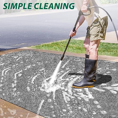 10L0L Golf Cart Premium Garage Floor Mat-Waterproof Anti-Slip Thickened Mat for Golf Cart Motorcycle Mower ATV UTV Parking Mat-106in x 59in - Image 5