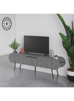 Mourah Home Capsule Tv Stand Up To 65 Inches With Storage - Grey - 2 Years Warranty  - Image 2