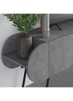 Mourah Home Capsule Tv Stand Up To 65 Inches With Storage - Grey - 2 Years Warranty  - Image 4