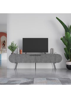 Mourah Home Capsule Tv Stand Up To 65 Inches With Storage - Grey - 2 Years Warranty  - Image 1