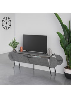 Mourah Home Capsule Tv Stand Up To 65 Inches With Storage - Grey - 2 Years Warranty  - Image 3