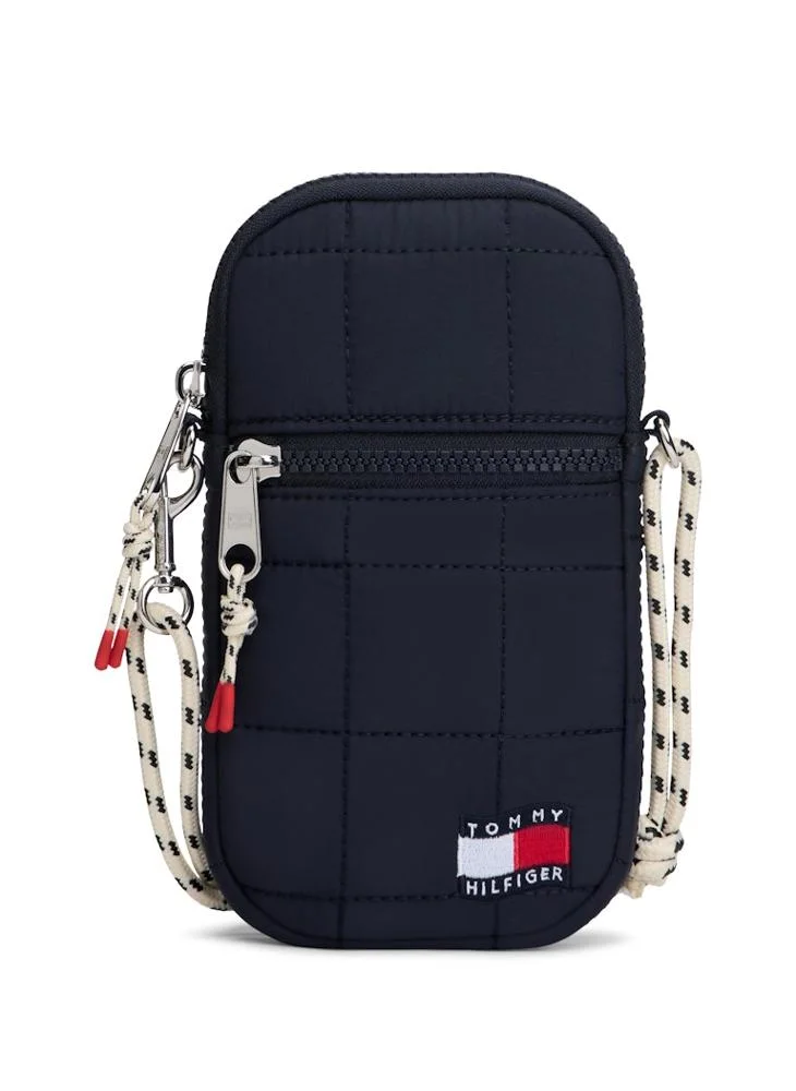 TOMMY HILFIGER Kids Wavy Flag Quilted Phone Bag