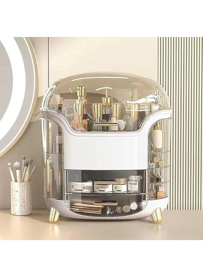 A luxurious makeup organizer with an elegant design for storing cosmetics and accessories; dust-resistant and suitable for makeup artists. - Image 1