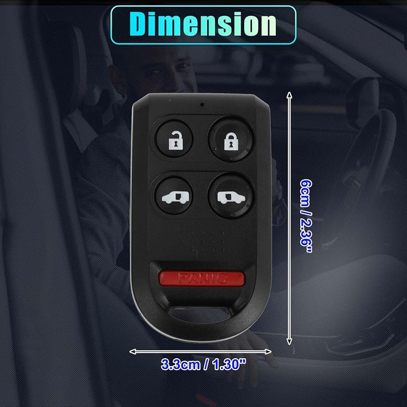 2005 2010 Honda Odyssey EX EXL 5 Button Keyless Entry Remote Fob 46 Chip - Image 4