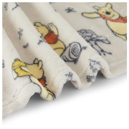 Disney Characters Flannel Fleece Baby Blanket - Soft & Cozy 30x40 Inches, Featuring Mickey Mouse, Minnie Mouse, Winnie The Pooh, and Dumbo - Image 5