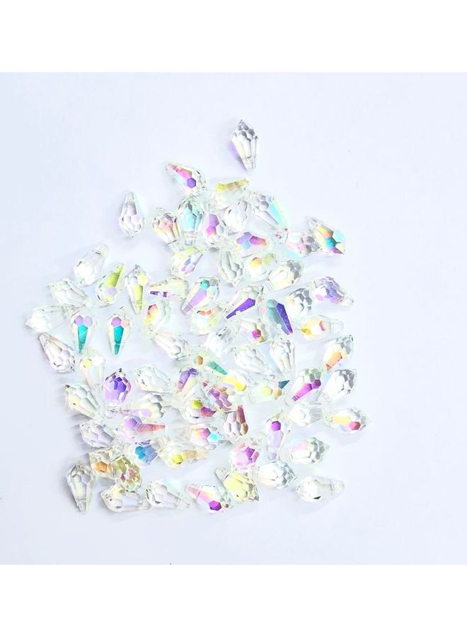 72-Piece Drop Shaped Glass Crystal - Image 2