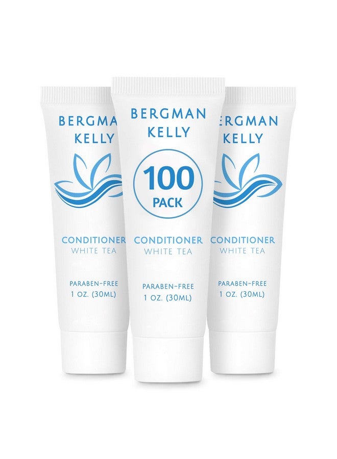 بيرجمان كيلي بلسم BERGMAN KELLY للفنادق (1 أونصة سائلة، 100 عبوة، شاي أبيض)، أسعد ضيوفك ببلسم السفر المنعش والمنشط برائحة الشاي الأبيض، مستلزمات فندقية صغيرة عالية الجودة بكميات كبيرة - Image 1