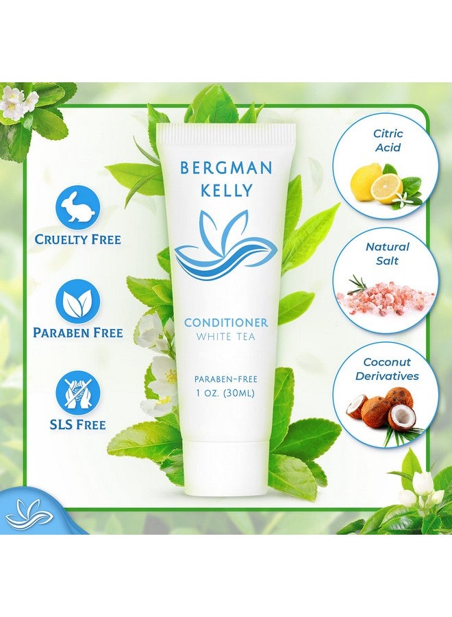 بيرجمان كيلي بلسم BERGMAN KELLY للفنادق (1 أونصة سائلة، 100 عبوة، شاي أبيض)، أسعد ضيوفك ببلسم السفر المنعش والمنشط برائحة الشاي الأبيض، مستلزمات فندقية صغيرة عالية الجودة بكميات كبيرة - Image 2