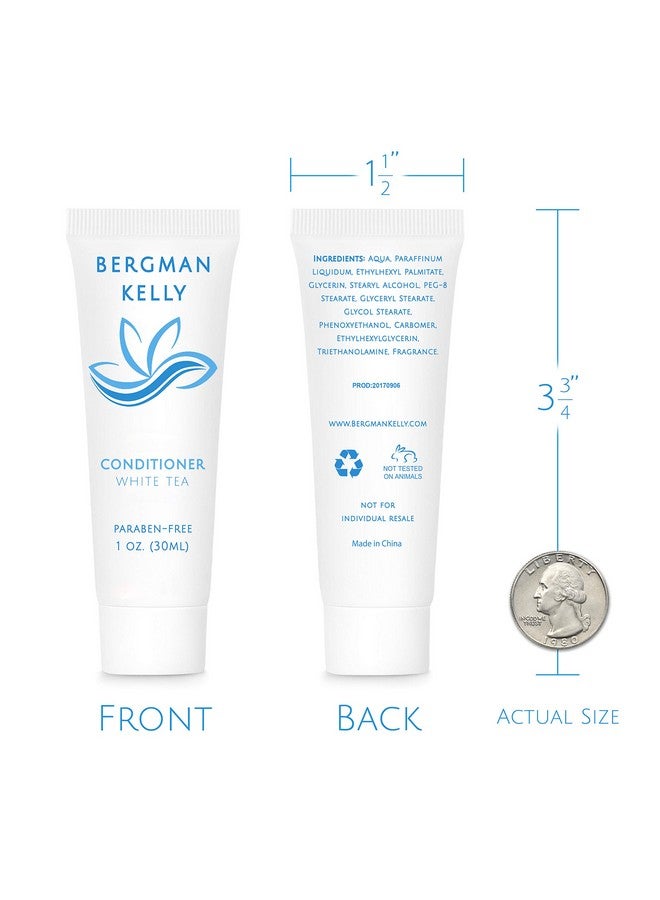 بيرجمان كيلي بلسم BERGMAN KELLY للفنادق (1 أونصة سائلة، 100 عبوة، شاي أبيض)، أسعد ضيوفك ببلسم السفر المنعش والمنشط برائحة الشاي الأبيض، مستلزمات فندقية صغيرة عالية الجودة بكميات كبيرة - Image 3