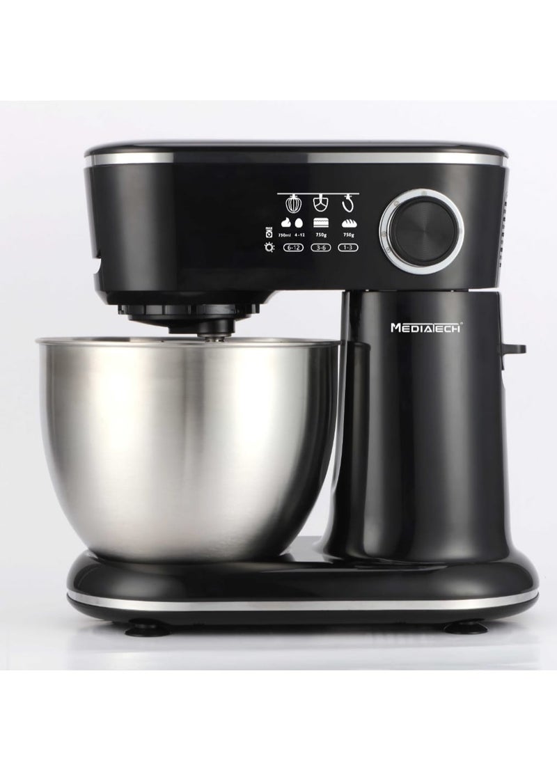 ميدياتيك - خلاط ستاند MT-STM502 1200 وات 5.5 لتر أسود - Image 1