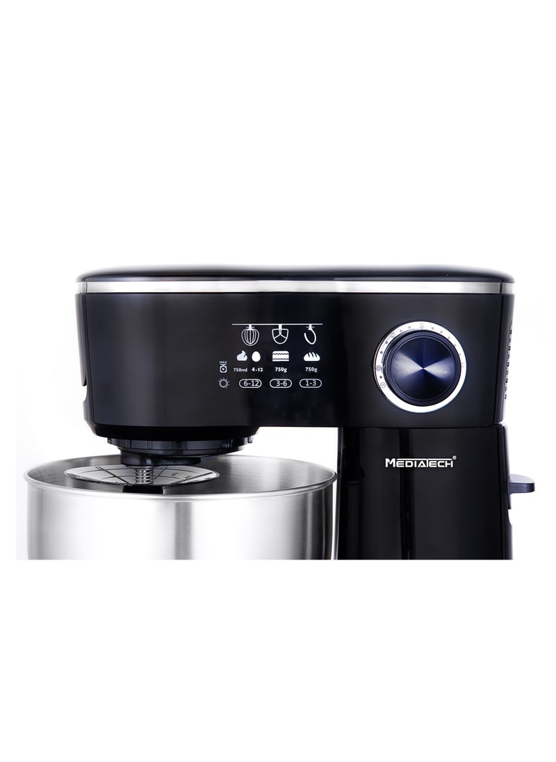 ميدياتيك - خلاط ستاند MT-STM502 1200 وات 5.5 لتر أسود - Image 1