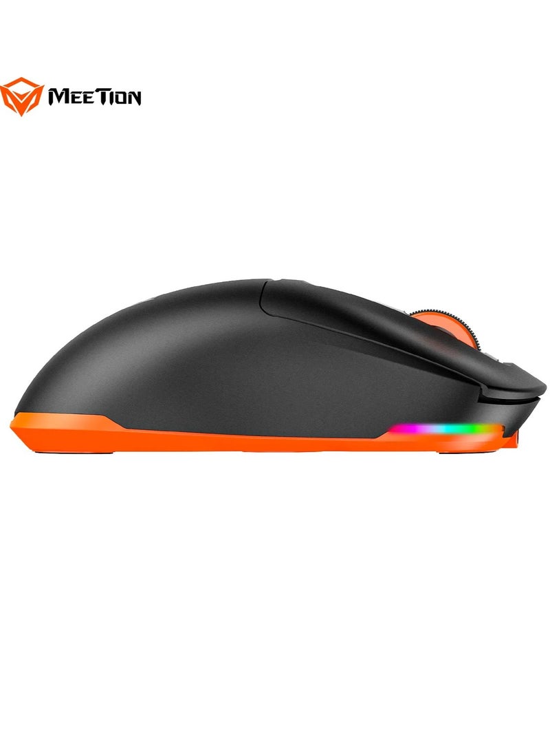 Meetion Meetion GW24 8000DPI Gaming Mouse Ultra Lightweight 62g Bluetooth 3-Mode Rechargeable Wireless/Bluetooth/Wired Gaming Mouse (WHITE)  - Image 5