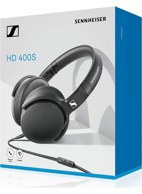 Sennheiser - HD 400S Over-Head Black Headphones - Image 1