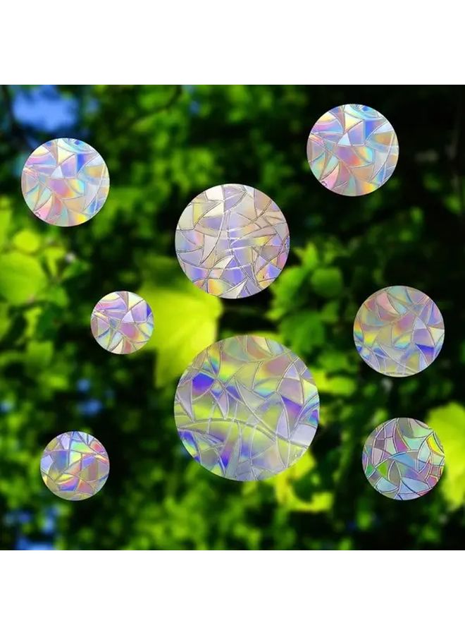 Large Rainbow Suncatcher Window Stickers erfly Prism Static Cling Removable PVC Privacy Decals - Image 2