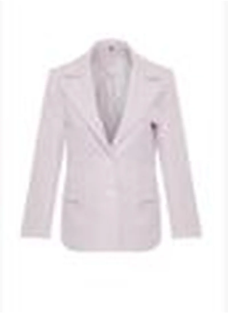 trendyol Lilac Oversize Lined Woven Blazer Jacket TWOSS22CE0077