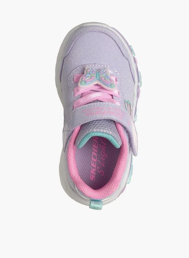 سكيتشرز Girls Lil Butterfly Bliss Hook & Loop Sneakers