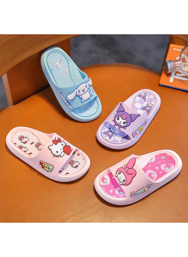 SHAKA Sanrio Melody Children'S Sandals And Slippers Summer Girls Indoor Bath Non-Slip Baby Home Boys' One-Word Slippers - Image 2
