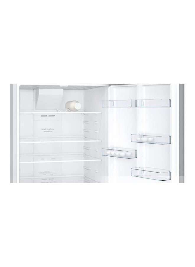 BOSCH Free Standing Refrigerator With Freezer On Top KDN76XI3E8 Silver - Image 4