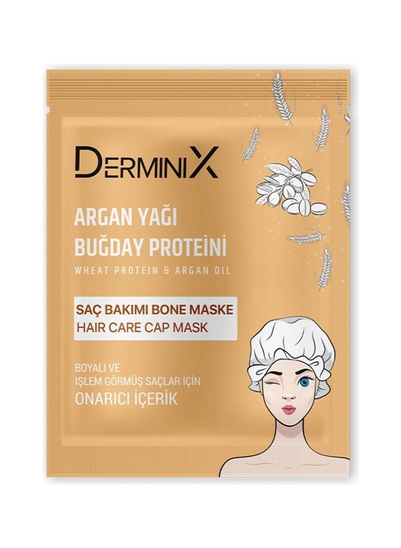 DERMINIX HAIR CARE CAP MASK 1PCS (ARGAN OIL&WHEAT PROTEIN) - Image 2