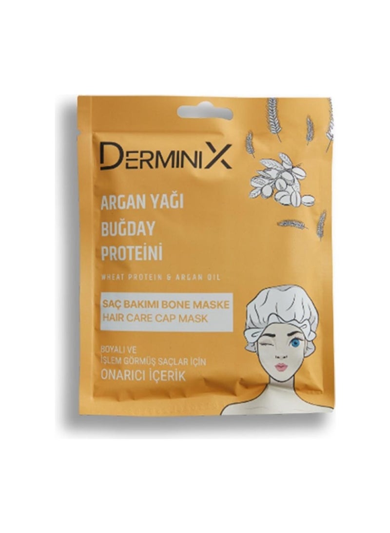 DERMINIX HAIR CARE CAP MASK 1PCS (ARGAN OIL&WHEAT PROTEIN) - Image 4