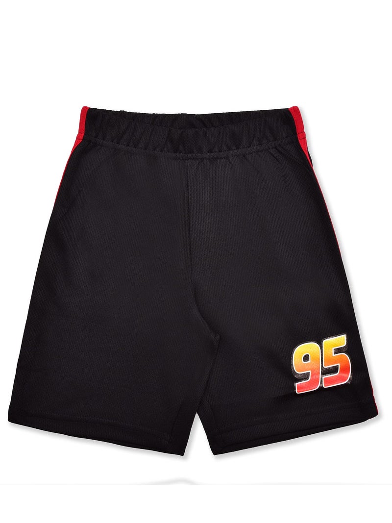 Disney Cars Lightning McQueen Boys Short Sleeve T-Shirt and Shorts Set for Toddler, Little and Big Kids - Image 3