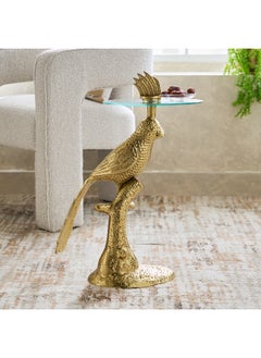 Home Box Eef Glass Top Accent Table  - Image 1